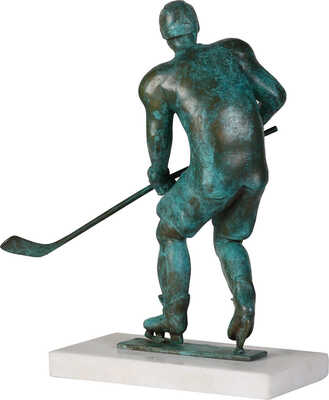 Лизунов Пётр Викторович. Скульптура «Хоккеист»